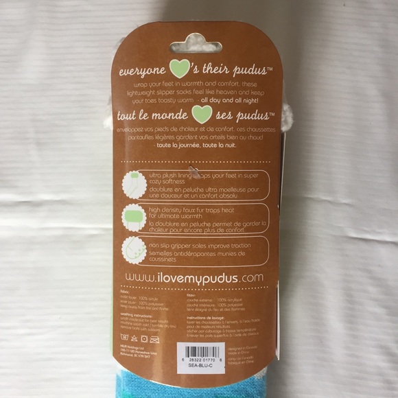 Pudus Slipper Socks w/ seashell detail: NEW - Picture 3 of 5